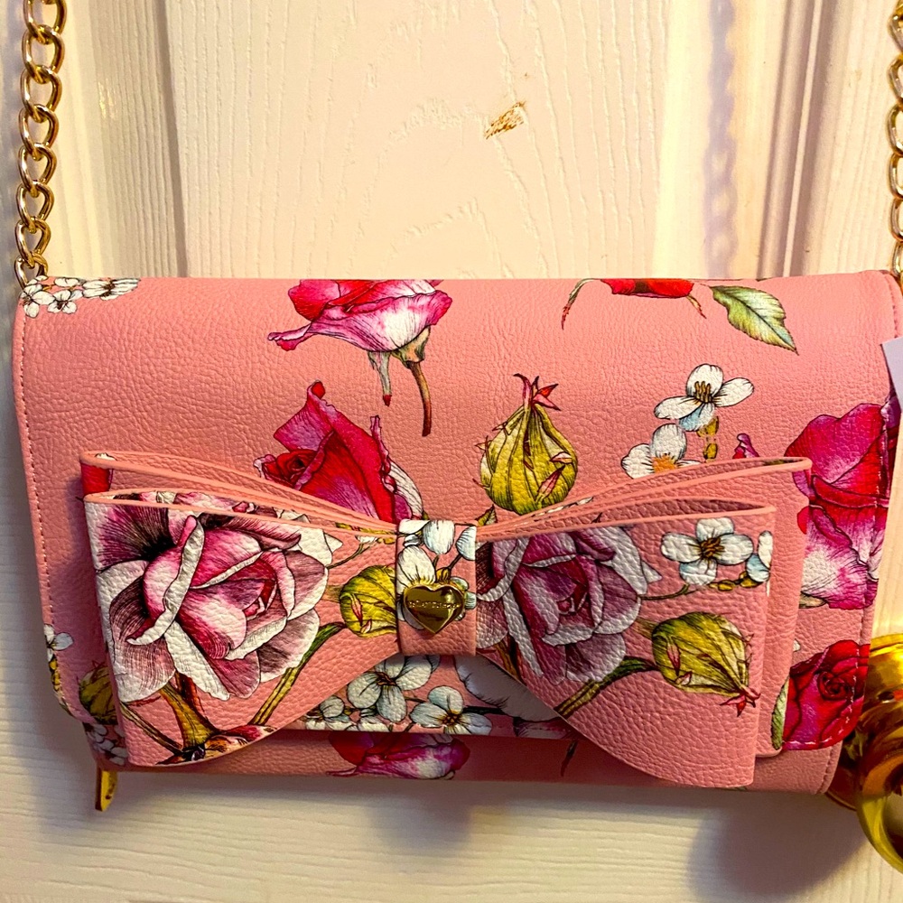 NWT Pink Betsy Johnson bag